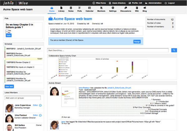 Jahia Wise Screenshot