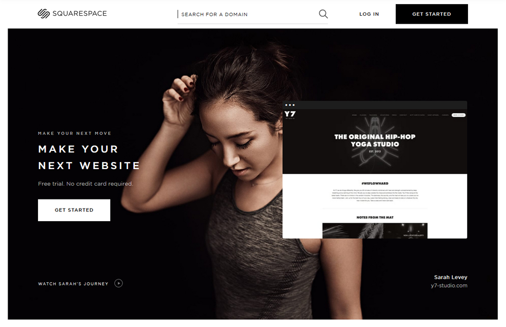 Squarespace screenshot