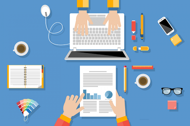 Desktop of an SEO Agency with multiple devices