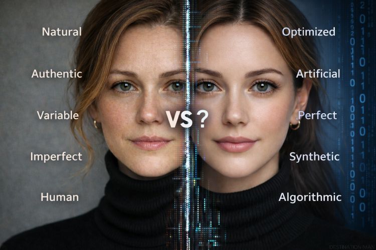 Headshot before and after AI shown. Courtesy of LiketheRazor.com