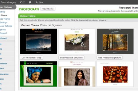 Photocrati 4.6 Admin Screenshot