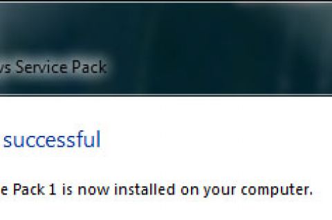 Vista Service Pack 1 Install screenshot