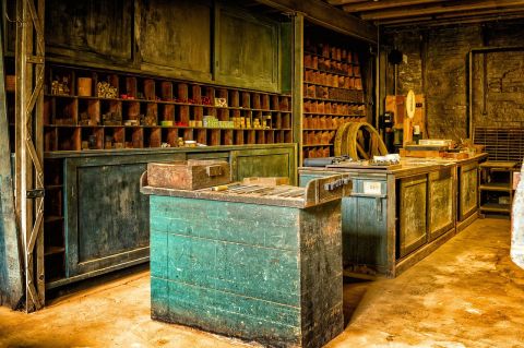 Old fashion retail shop - Image by Peter H from Pixabay