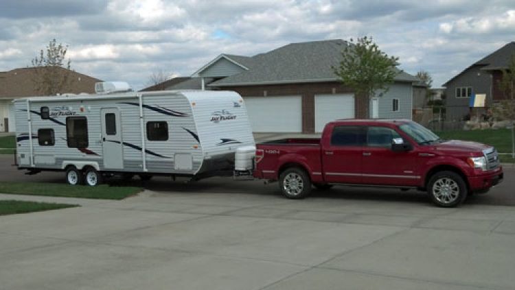 2012 F-150 Ecoboost towing a 2011 Jayco Jay Flight 26BH